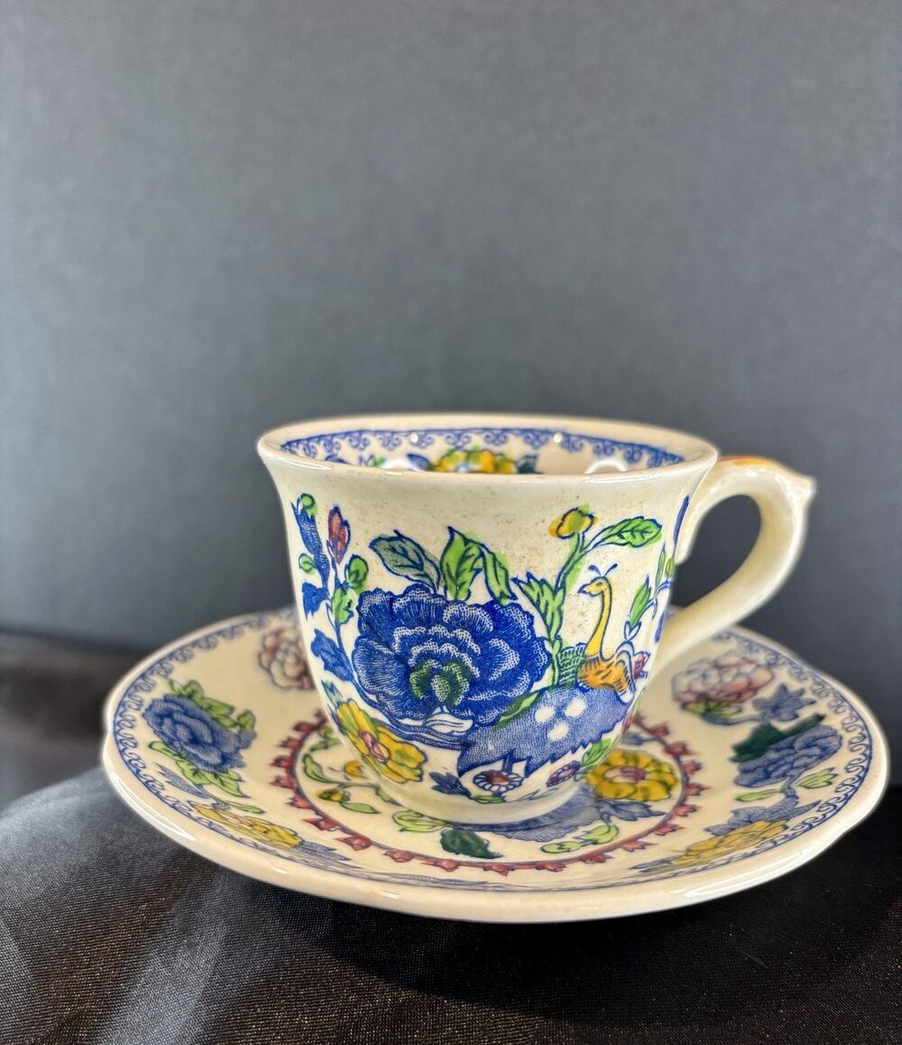 Masons Ironstone Regency Demitasse Cup Saucer Set C4475 England Espresso Size